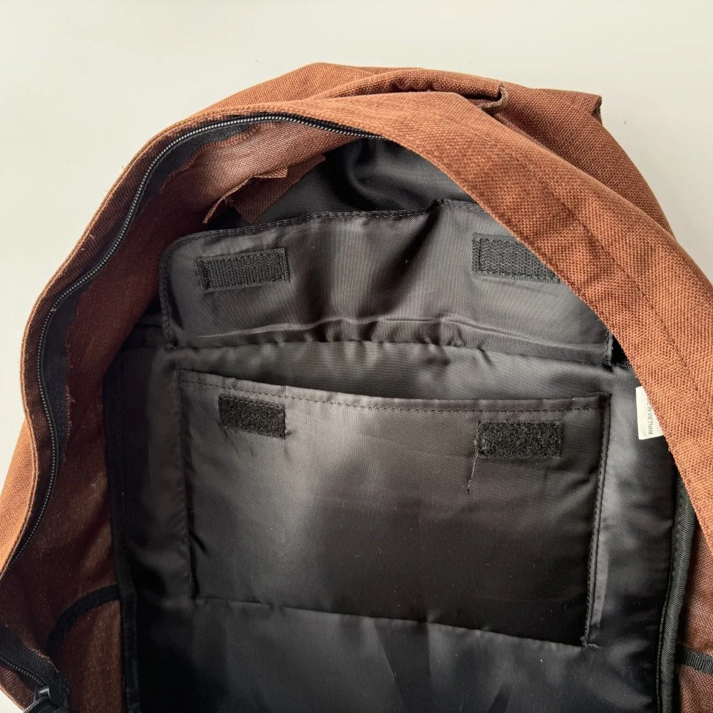 ELECTRIC VISUAL Laptop Padded Backpack Adult Brown 3 Compartments‎ Everyday Bag